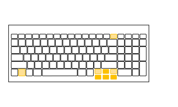 Standaard compact toetsenbord